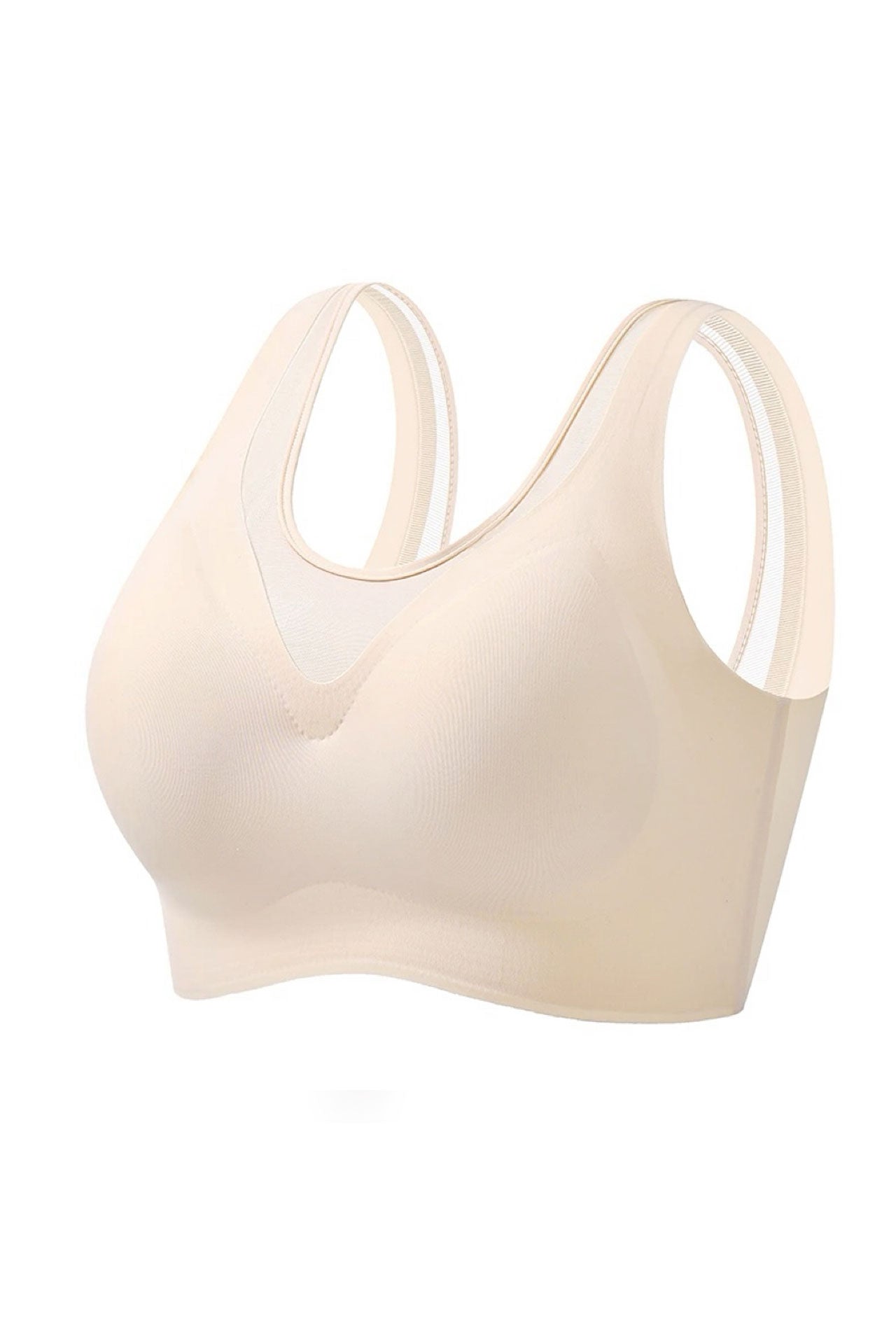 Ultra-Soft Seamless Mesh Push-Up Bra