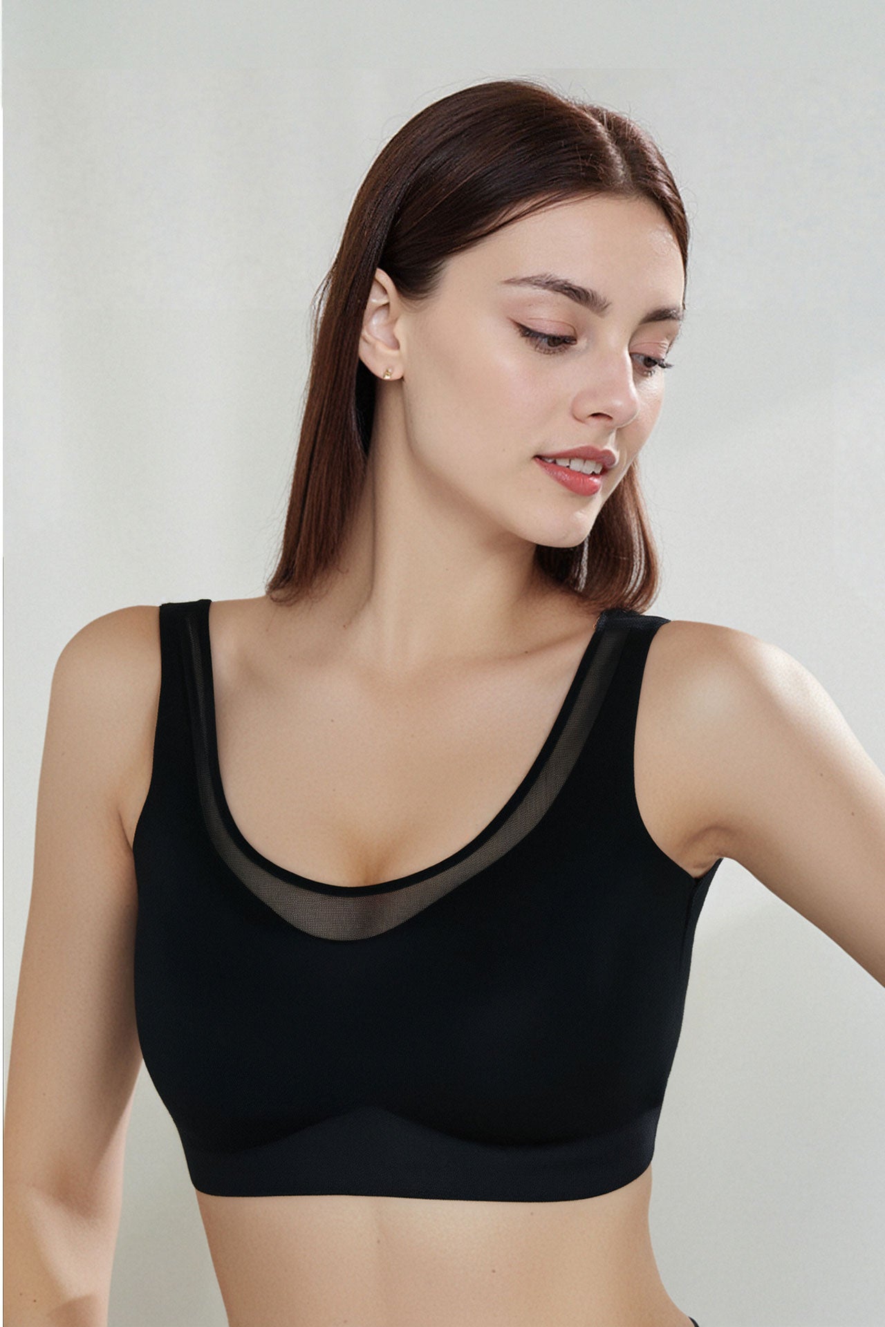 Ultra-Soft Seamless Mesh Push-Up Bra
