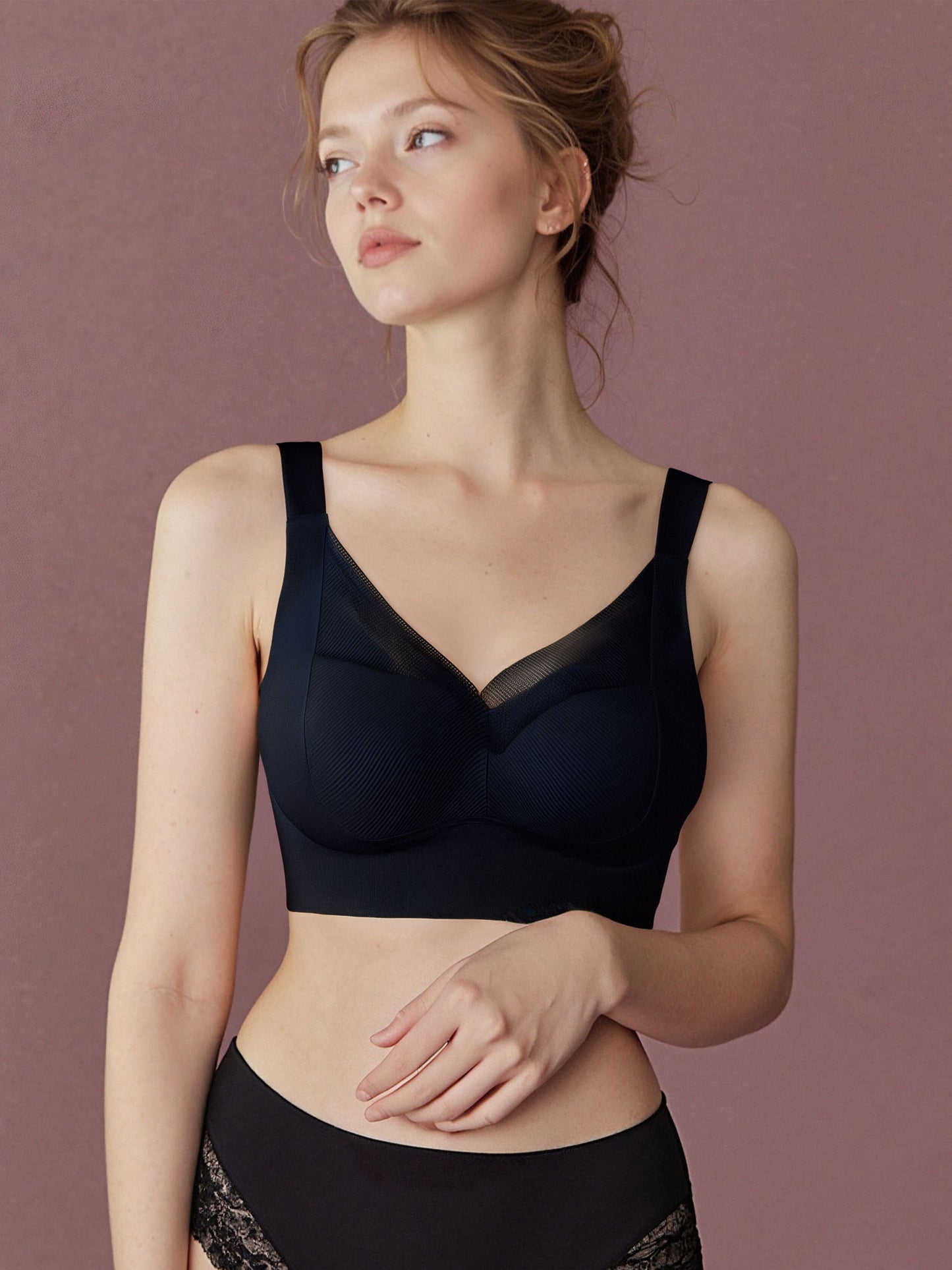 Fixed Cup Seamless One-Piece Bra