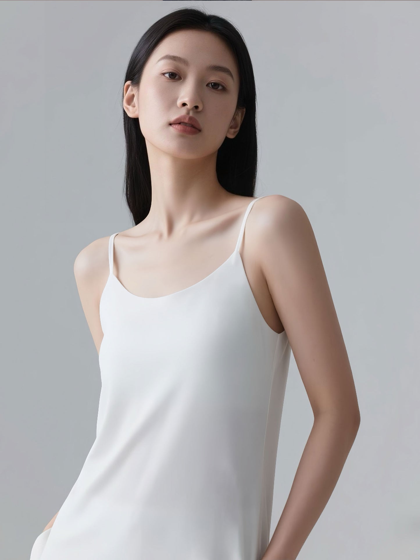 Slim-Strap Ice Silk Cami Top