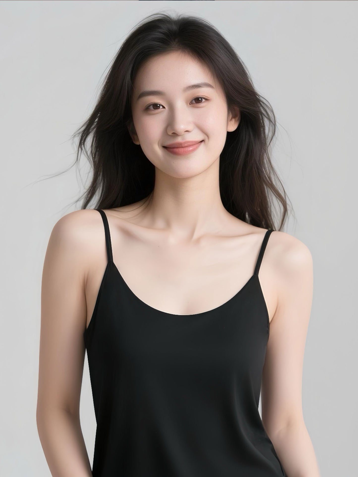 Slim-Strap Ice Silk Cami Top