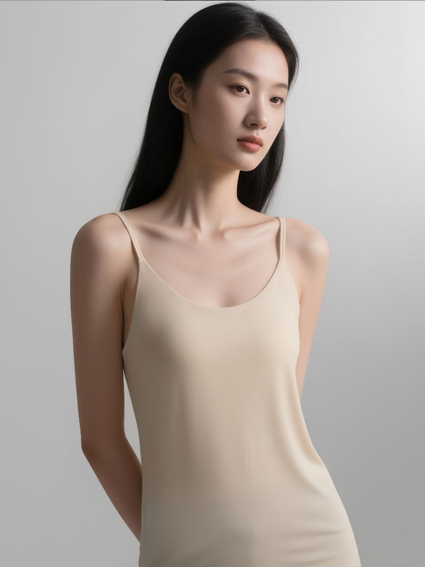 Slim-Strap Ice Silk Cami Top