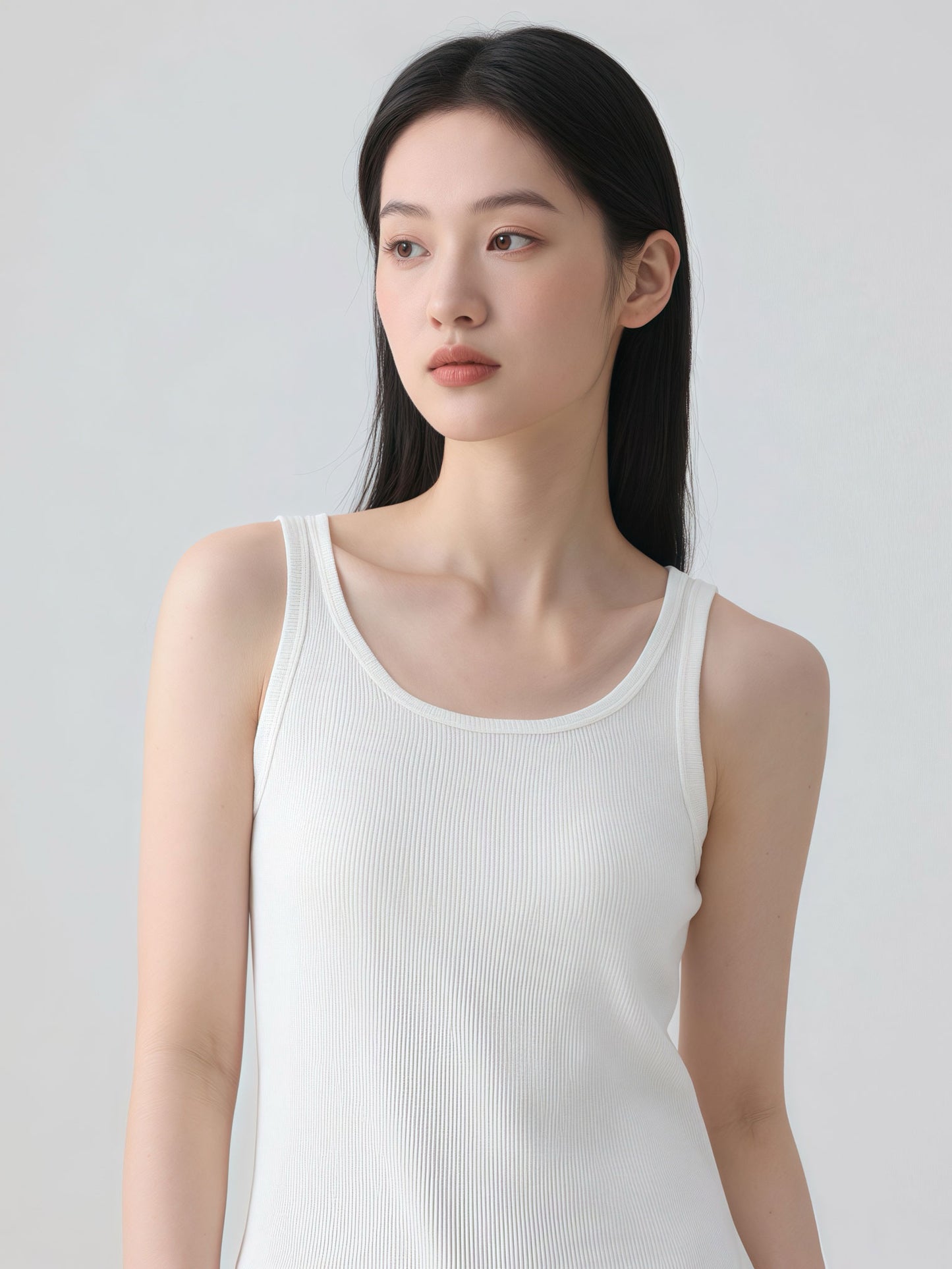 Modal V-Neck Padded Tank Top