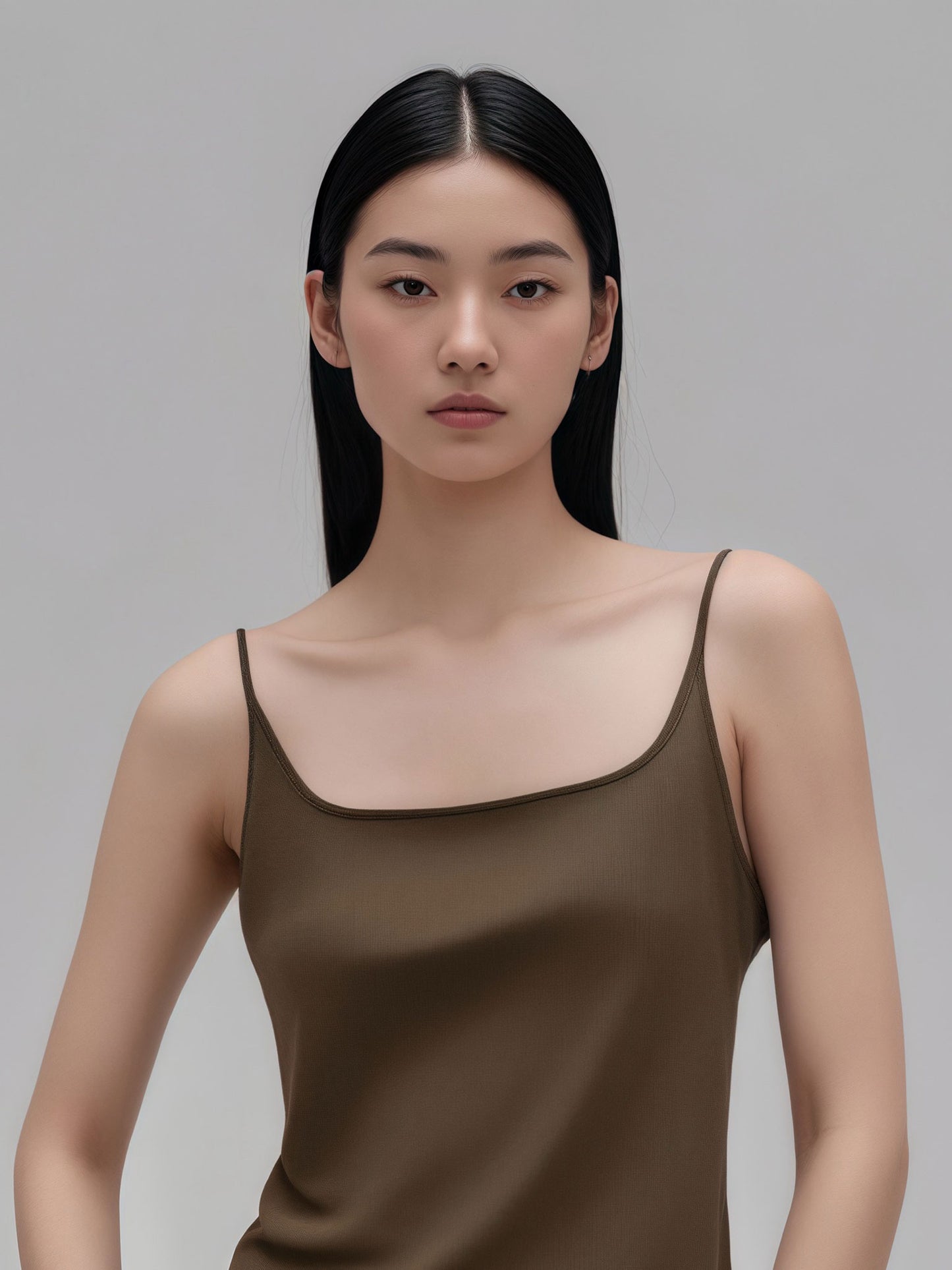 Screw-Stripe Modal Strap Tank Top