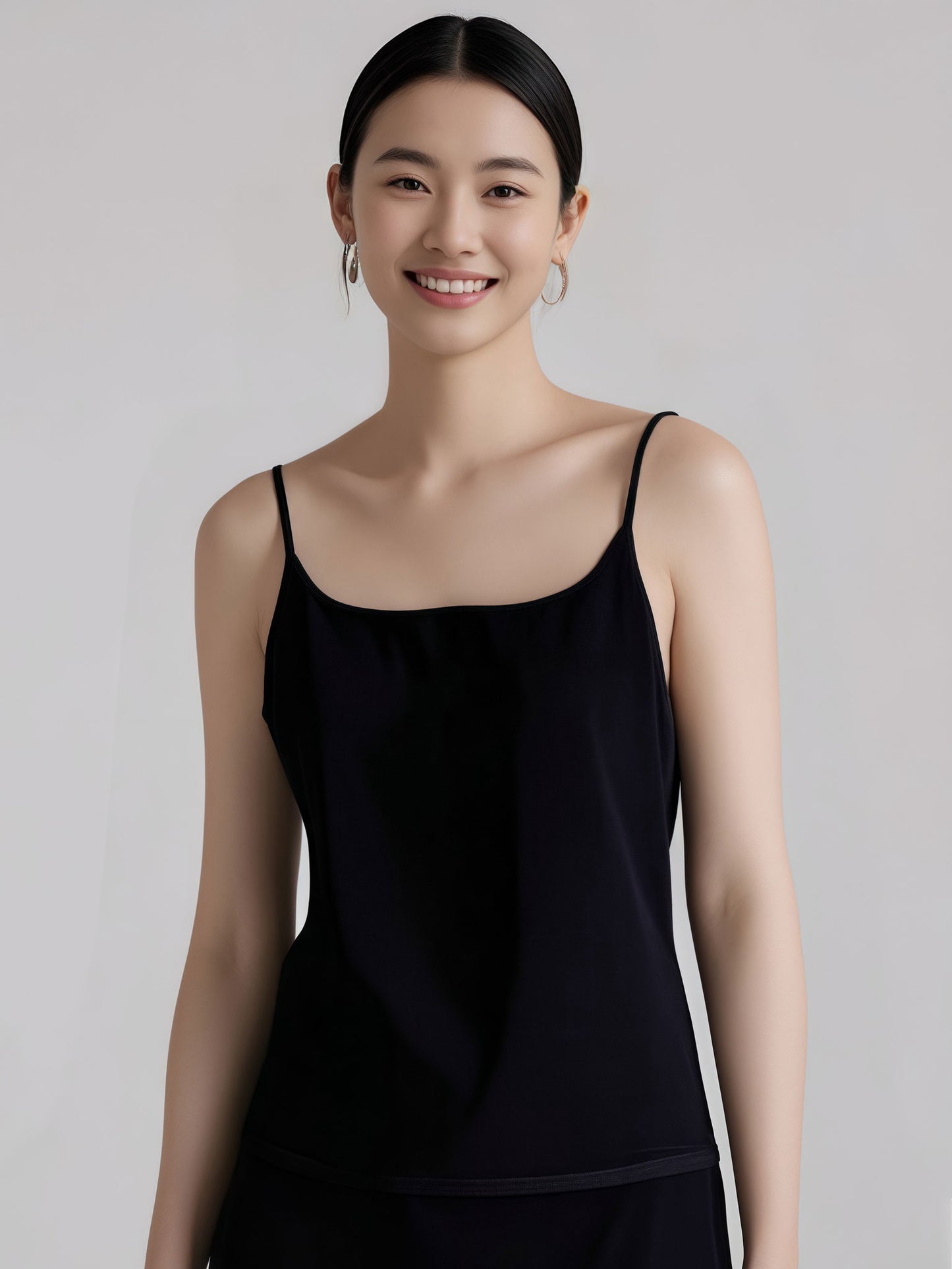 Screw-Stripe Modal Strap Tank Top