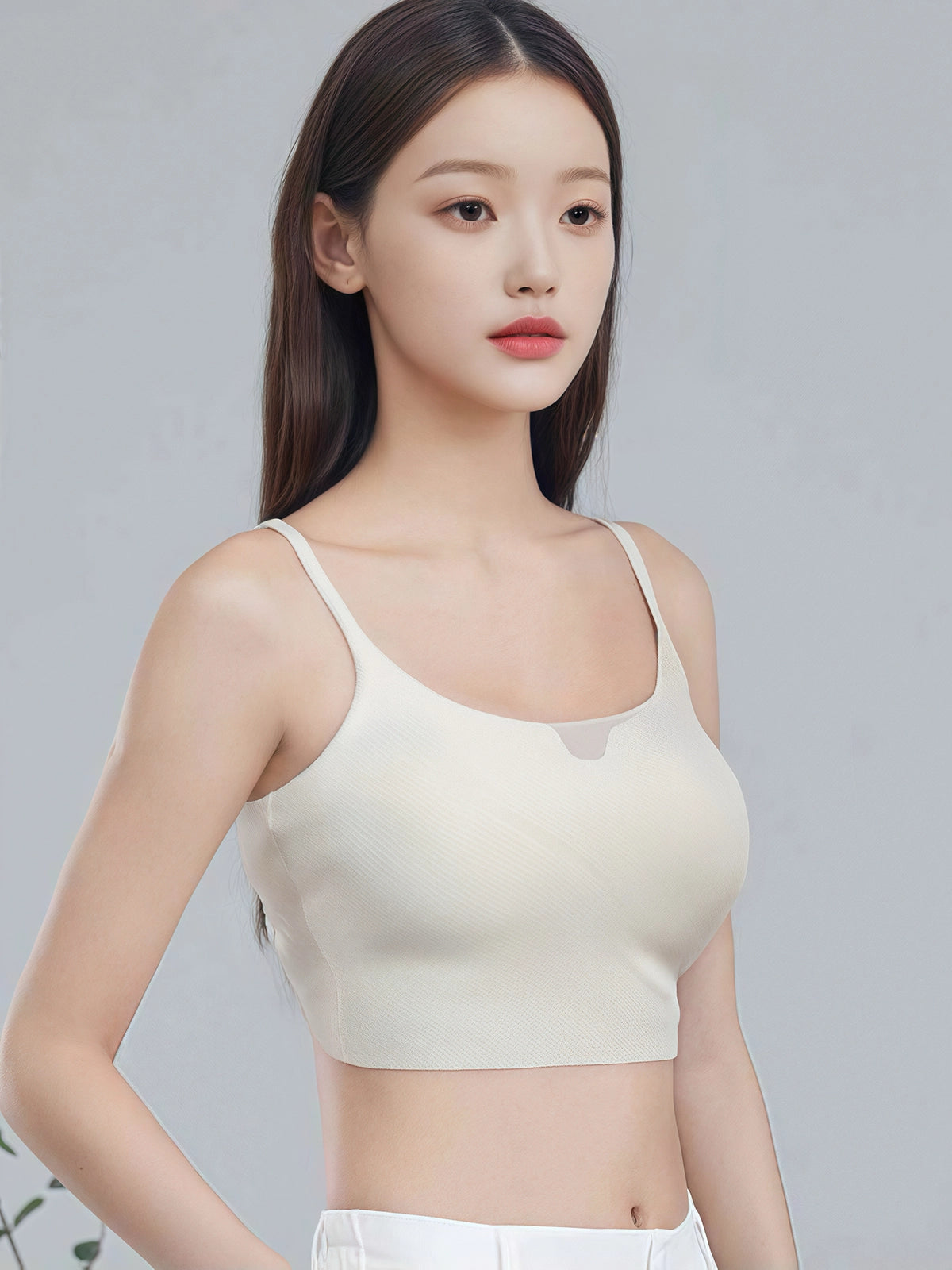 Twilight Glow Silk Seamless Strapless Tube