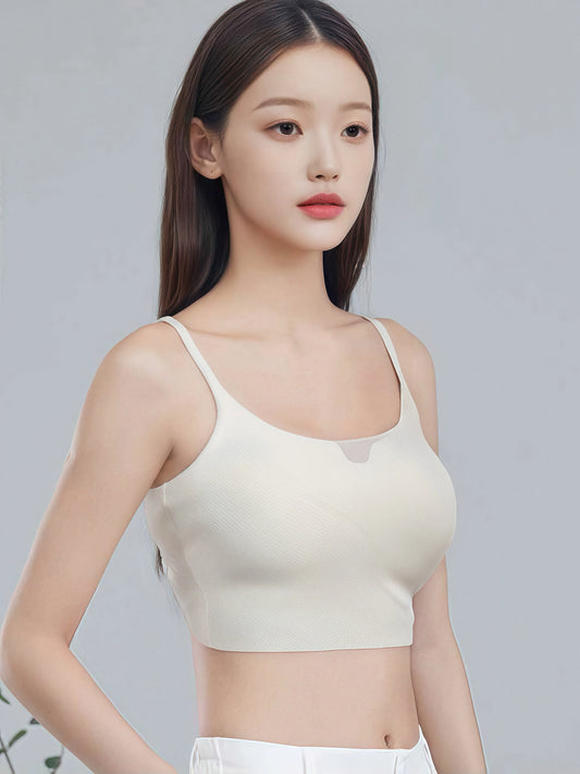 Twilight Glow Silk Seamless Strapless Tube