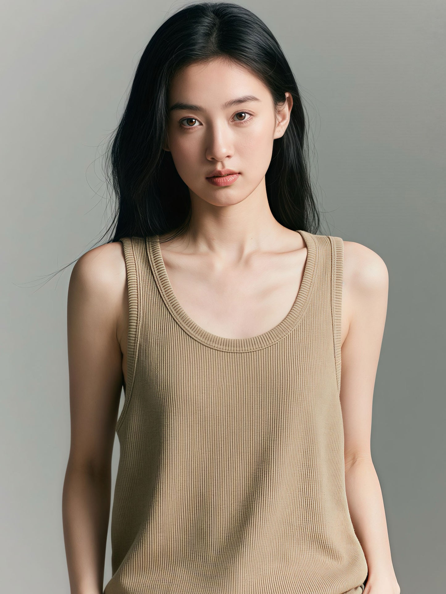 Crewneck Rib Tank Top